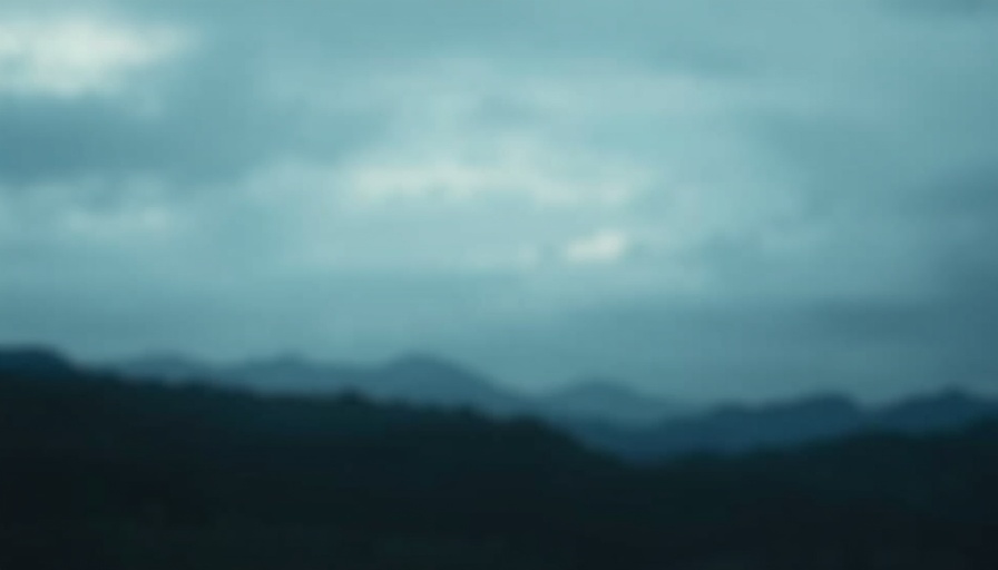 Blurry landscape representing calm atmosphere.