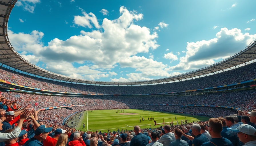 Springboks vs Barbarians match in a packed stadium under sunny skies