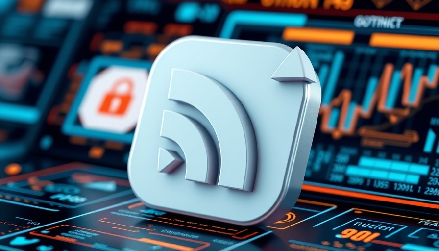 3D RSS feed icon symbolizing automate developer blog reading.