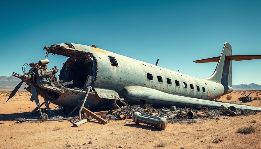 RSF drone attack in Sudan: wrecked military aircraft on desert ground