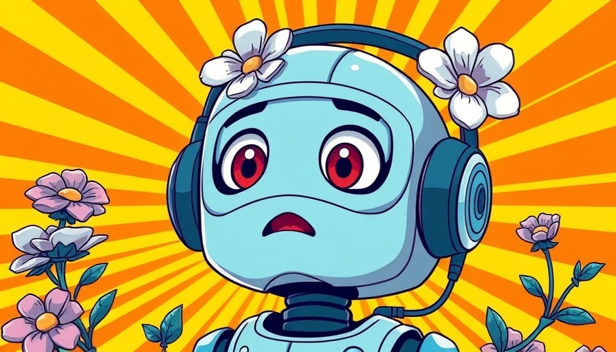 Suno AI 4.5 Update cartoon robot in vibrant comic style