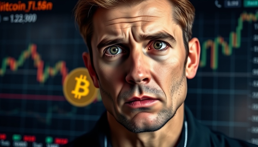 Bitcoin Price Prediction with upward trend on chart and concerned observer.