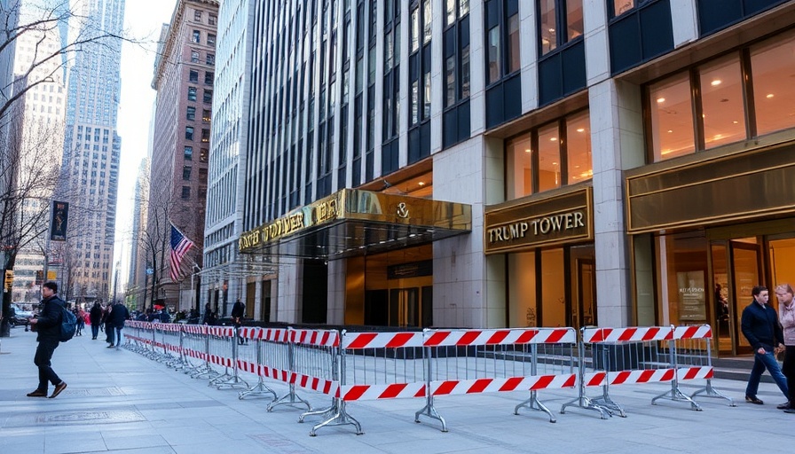 Trump Tower plaza barricades pulled back after months of
complaints
