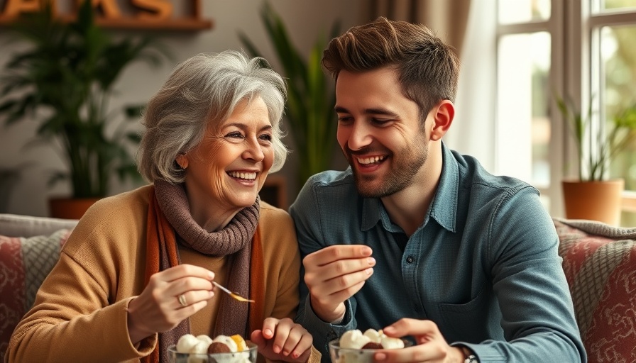 Zodiac Signs Relationships with Older Generations - Warm interaction over dessert.