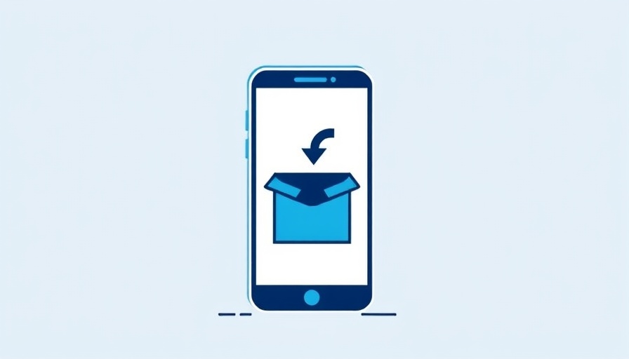 Minimalist illustration of a phone with box and arrow, symbolizing cutting your ad budget.