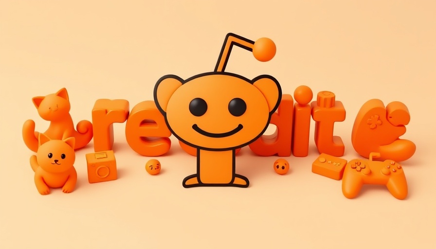 Vibrant Reddit logo with 3D icons - digital marketing news.
