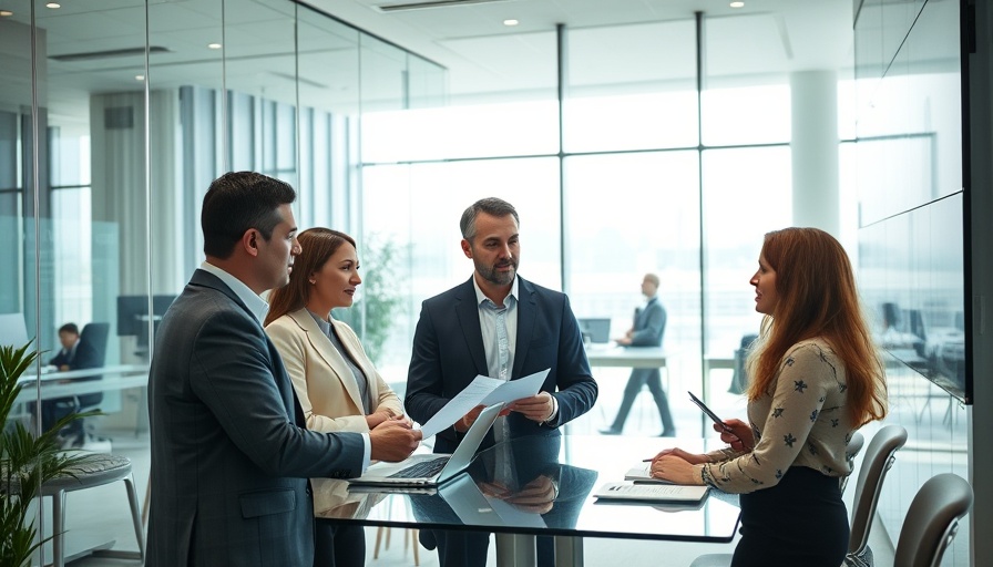 Private Placement in E-commerce Investment meeting in a modern office.
