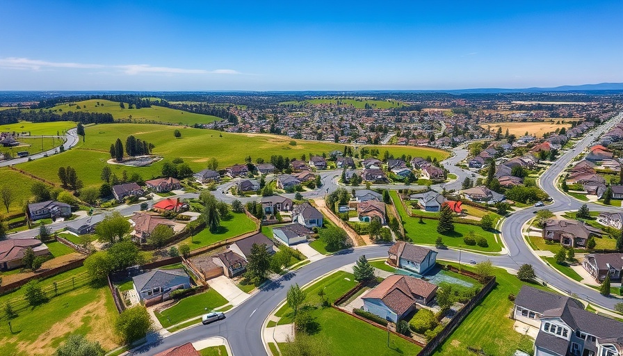 Aerial view of Fremont real estate market trends landscape