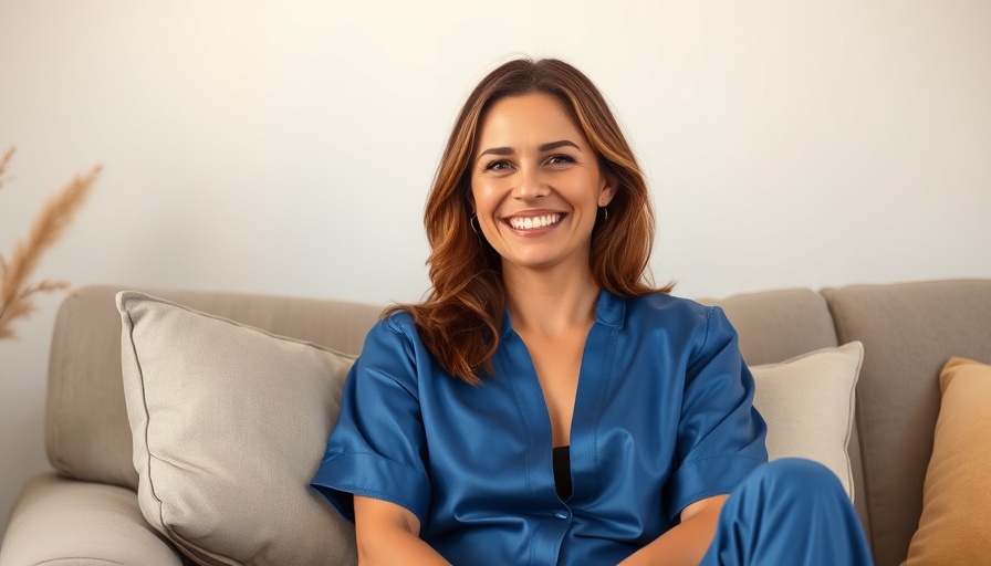 Woman discussing sleep-related topics in an interview setting.