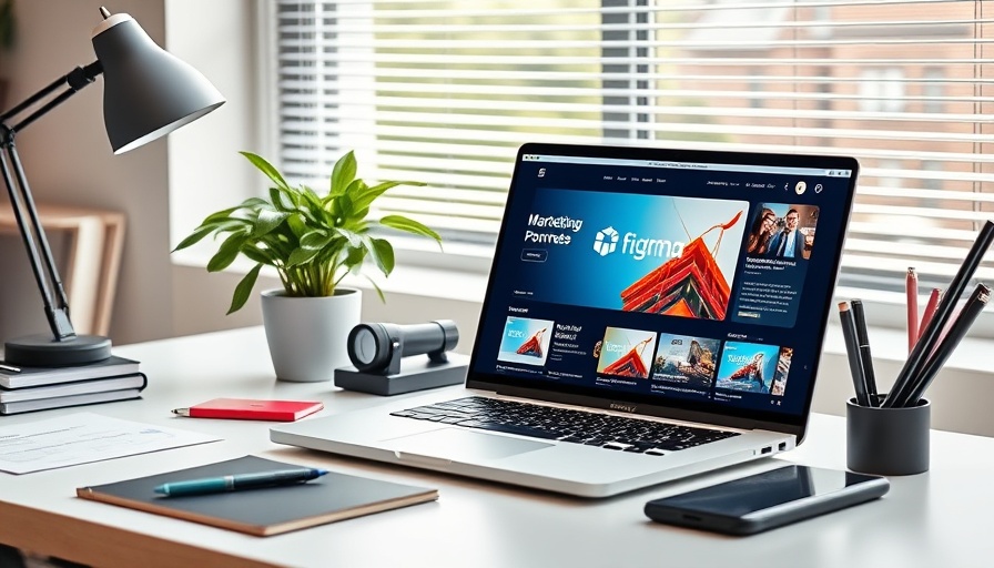 Figma for Digital Marketing on laptop in modern workspace