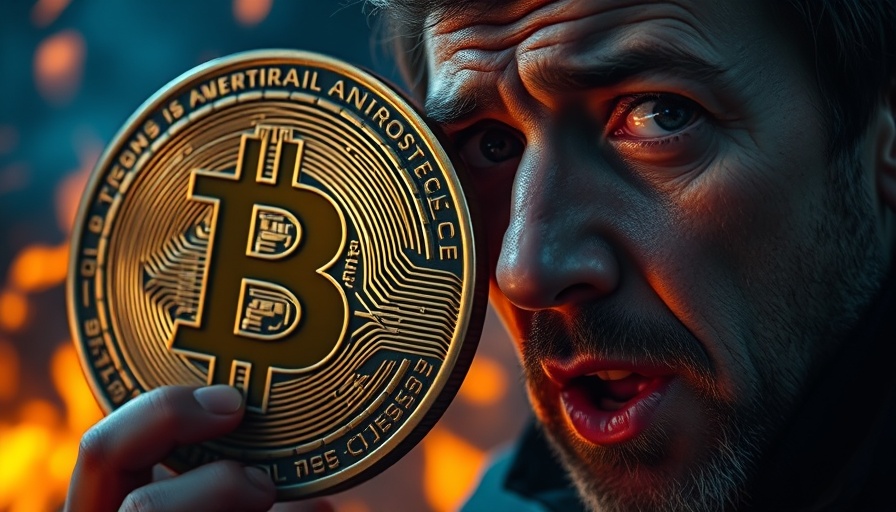 Bitcoin and Crypto Market Analysis showing high demand with a man in front.
