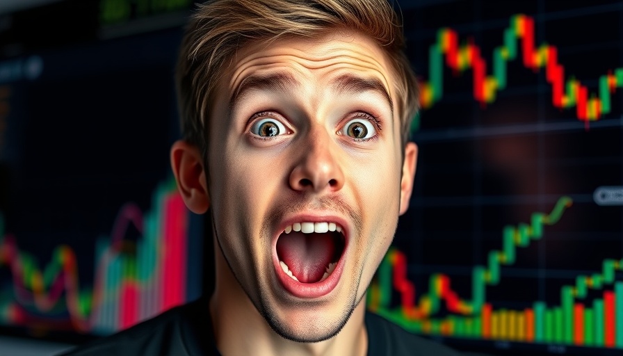 Bullish Signal Flashing for Bitcoin: Excited young man with crypto chart.