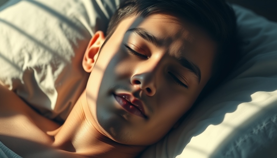 Man sleeping peacefully, highlighting chronotype and mental health