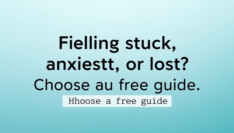 Minimalist mental health graphic on anxiety resources.