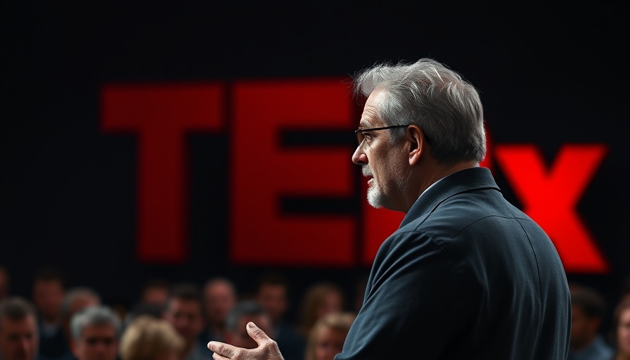Speaker at TEDx event discussing how to cope with stress in relationships.