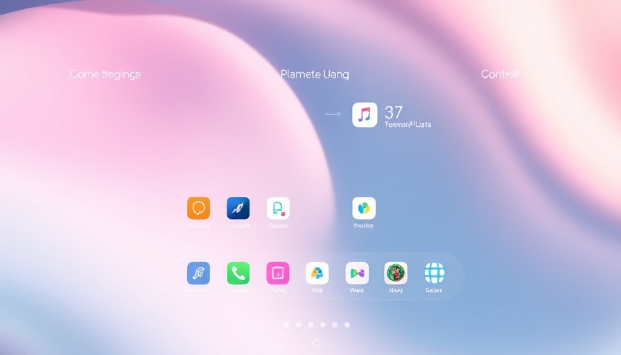 Neumorphism design UI with soft shadows and colorful icons.