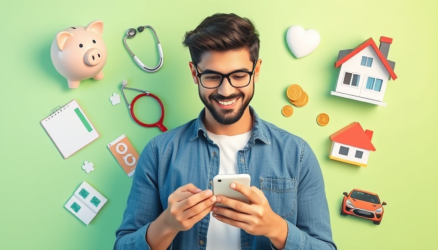 Modern collage illustrating transforming insurance customer experience.