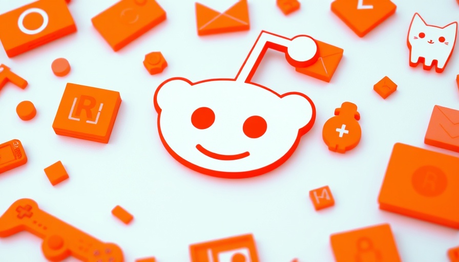 Vibrant Reddit branding with abstract icons, emphasizing free backlinks.