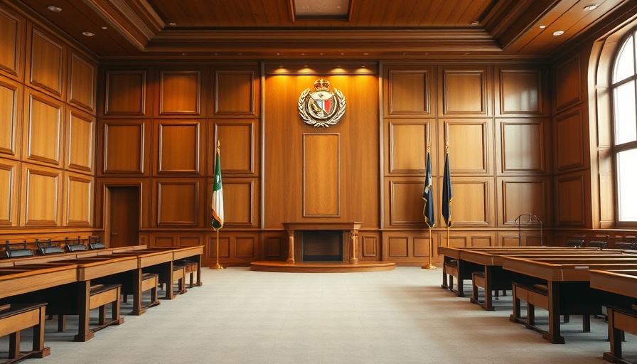 International courtroom setup for Equatorial Guinea Gabon dispute