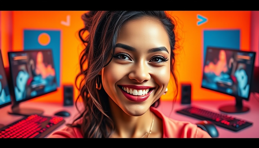 Inclusive marketing strategies vibrant collage with smiling woman