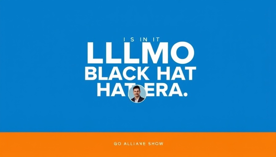 Bright blue SEO blog header with text and profile photo discussing Black Hat LLMO tactics.