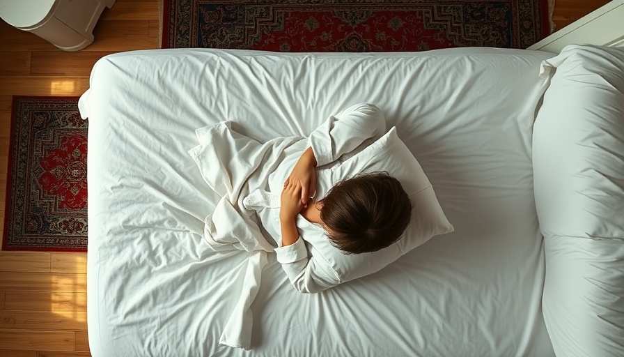 Person in pajamas burying face in pillow, showing frustration; psychological cost of undiagnosed sleep apnoea.