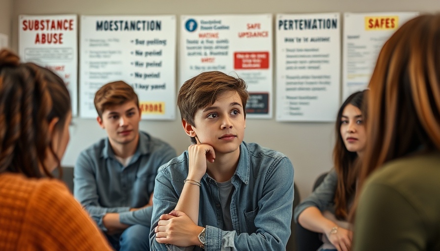 Youth Substance Abuse Prevention discussion in a supportive group setting.