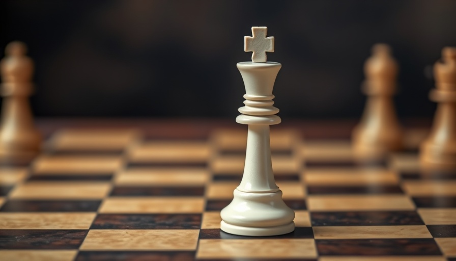 White chess king symbolizing leadership skills for professionals.