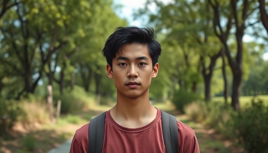 Young adult on a recovery path in nature, Substance Abuse Recovery