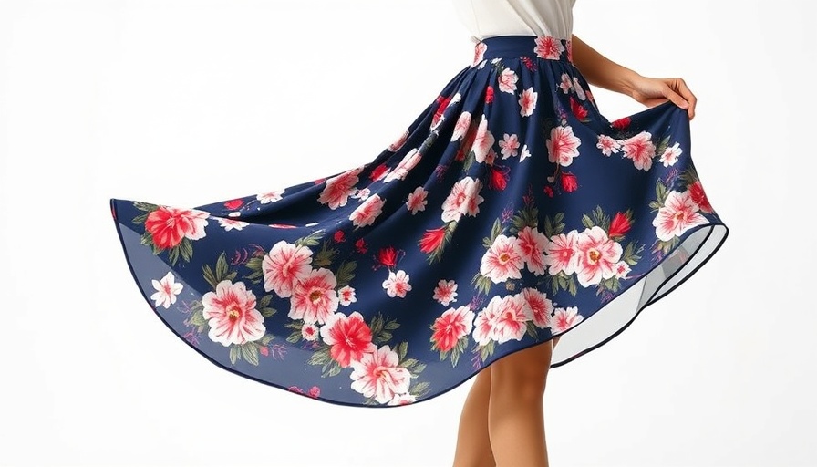 Elegant floral skirt from Walmart Women's Clothes Deals