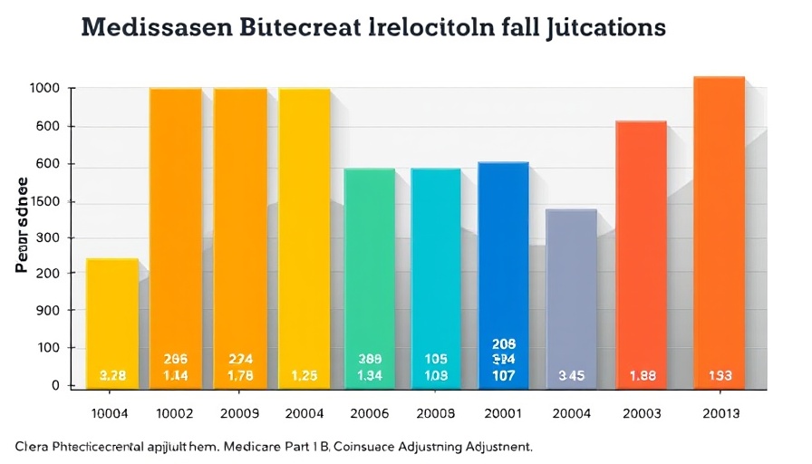 Bar chart showing IRA Part B coinsurance adjustments from 2023 to 2025