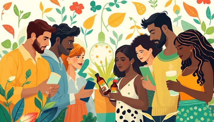 Abstract illustration on sustainability's impact on consumer perception.