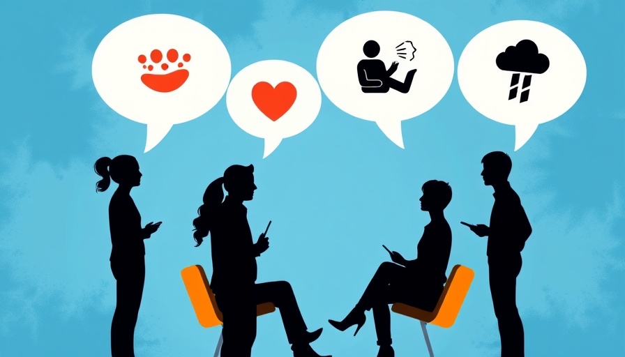 Illustration of Six Universal Principles of Persuasion with two facing silhouettes.