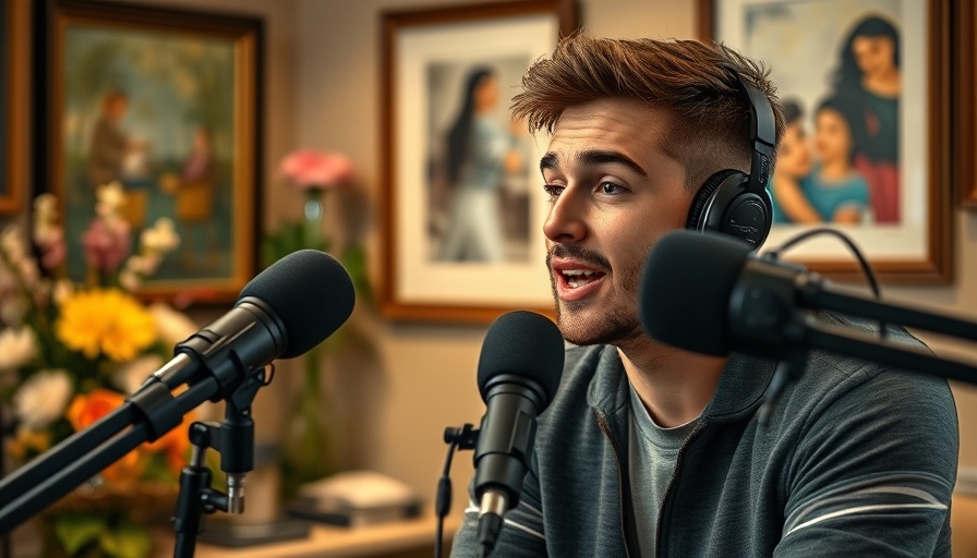 David Hogg in podcast studio discussion, showcasing leadership endorsement.