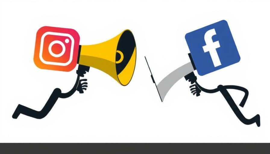 Instagram vs Facebook Ads visual competition, bright and bold design.
