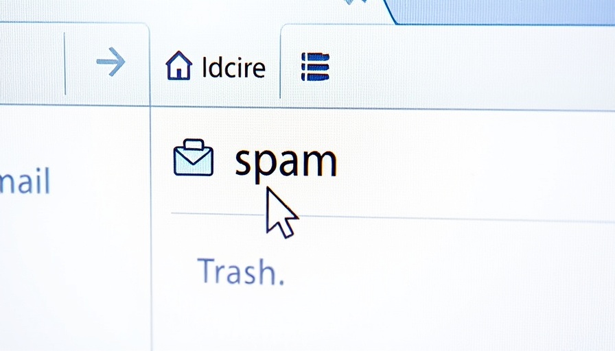 Email client highlighting large spam folder for email marketing tactics.