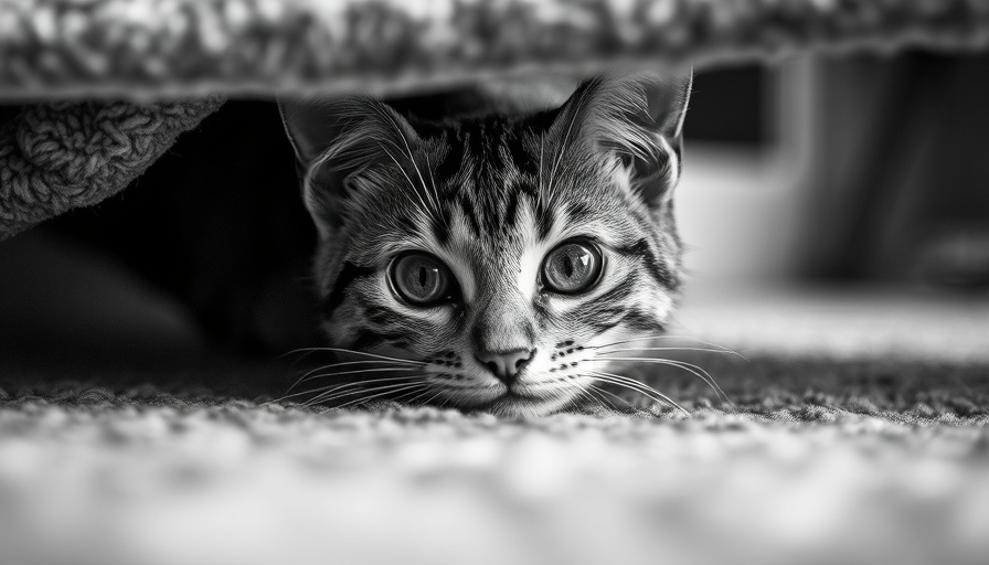 Curious tabby cat under a rug, representing retirement success mistakes.