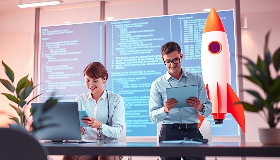 Hiring ReactJS Developers in 2025: Collaborative workspace illustration.