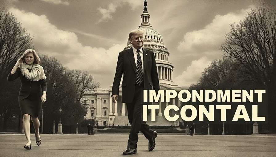 Trump's Battle With Watchdog Agency depicted in a detailed collage with Capitol backdrop.