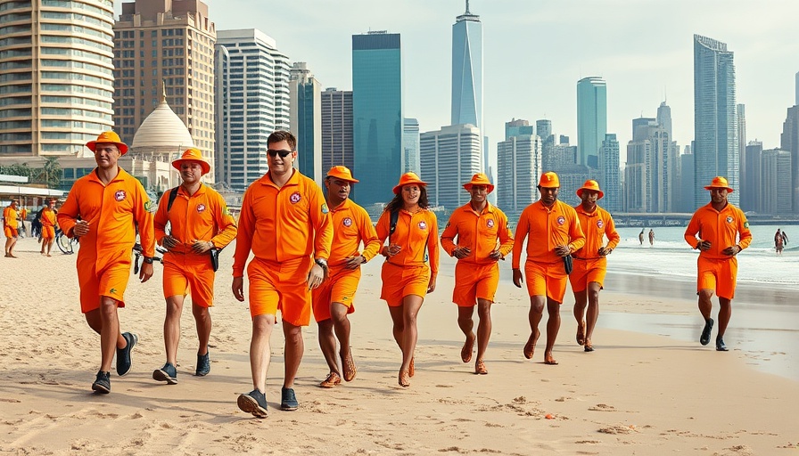 New York City lifeguards on a beach amid a shortage.