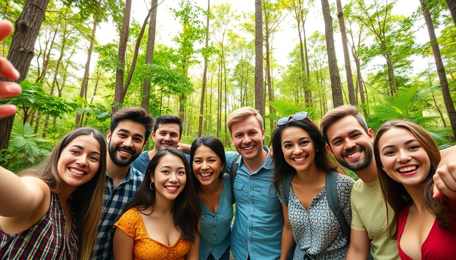 Group enjoying nature, embodying Human Renaissance in Digital Marketing.