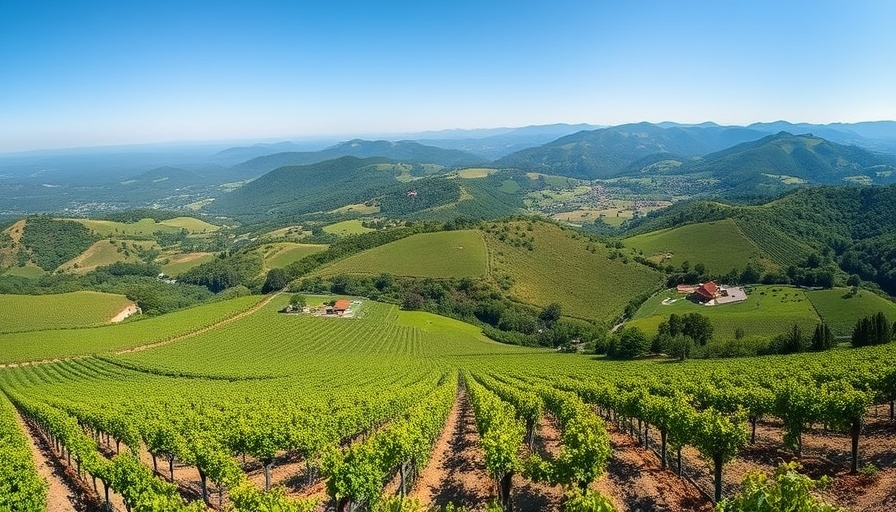 Scenic Constantia vineyards with mountains, highlighting good food and views.