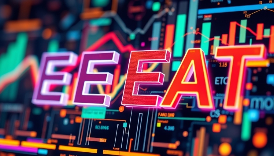 E-E-A-T in SEO graphic with digital design and vibrant colors.