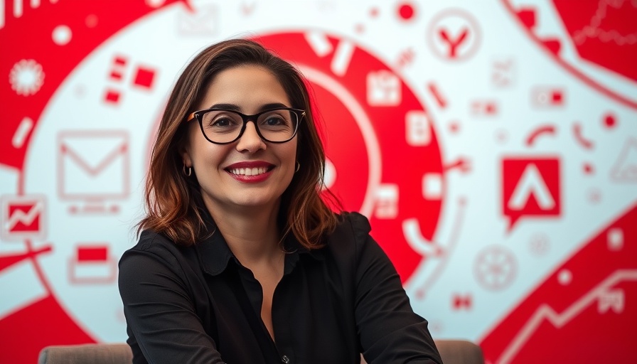 Turn your power users into creators: Confident woman in marketing theme.