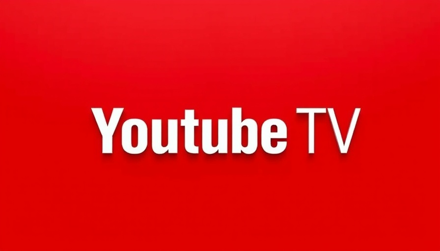 Minimalist YouTube TV logo in red and black.
