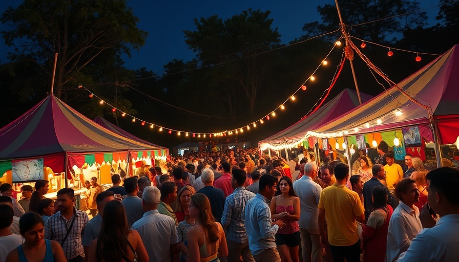 Legal Adviser for SPiCE: The Reunion event in Goa with attendees socializing under a tent.