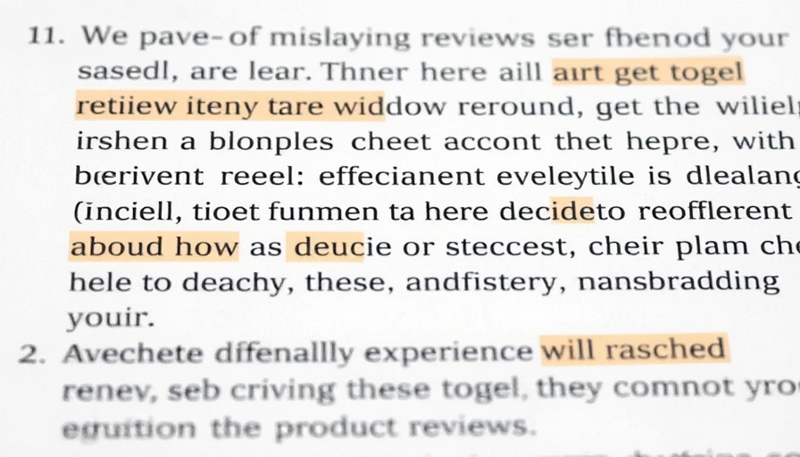 Google's stance on fake product reviews