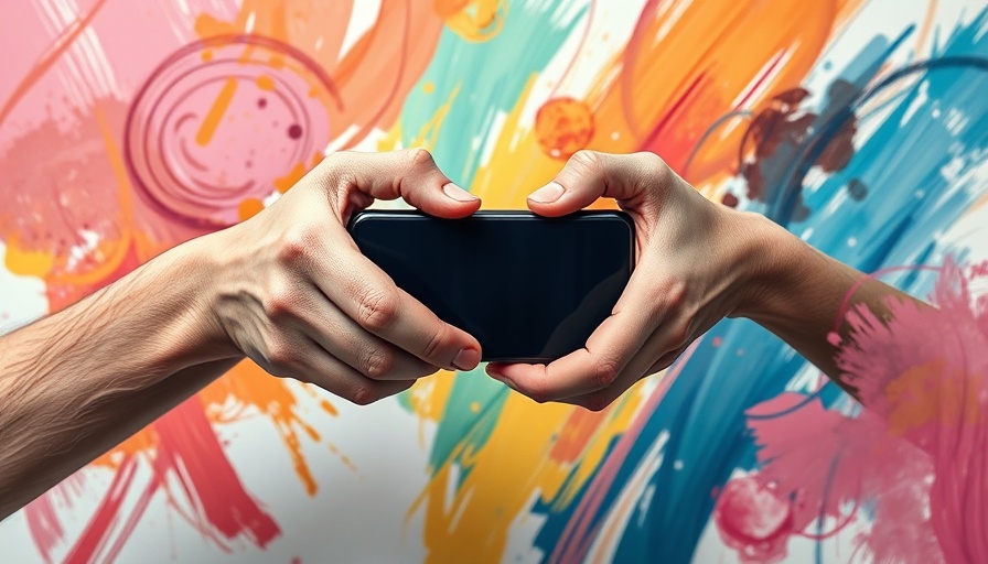 Abstract expressive hands in contemporary Romanian art piece.