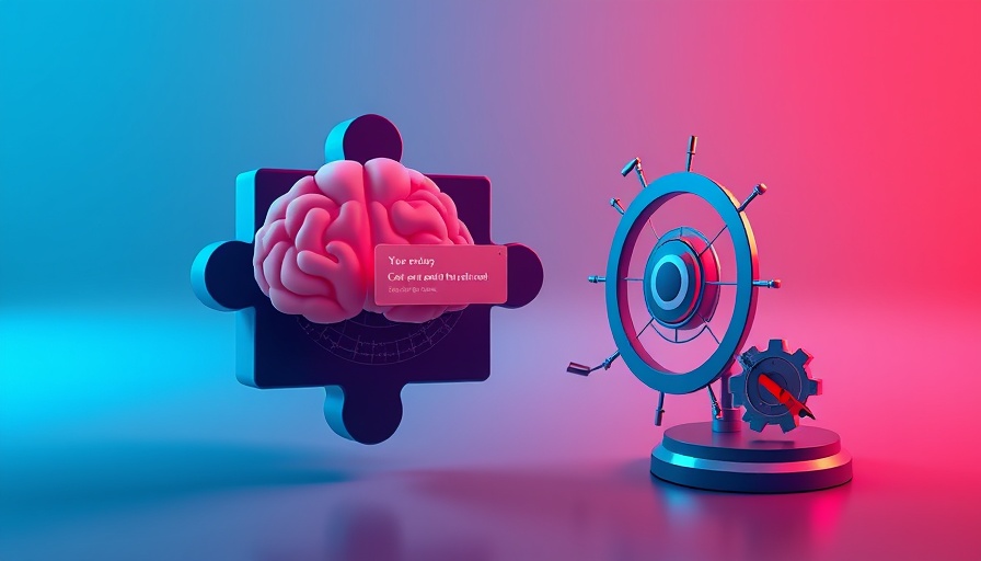 Abstract illustration of AI errors and challenges with puzzle pieces and brain.