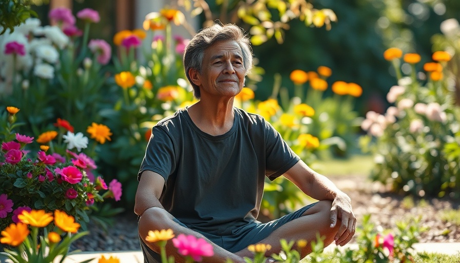 Individual in serene garden symbolizing substance abuse recovery.